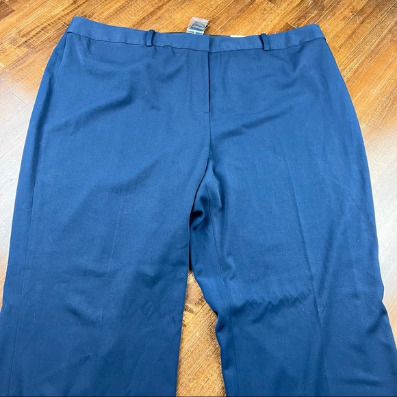 Lane Bryant Women's Houston Trouser Wide Leg Size 28 Tall Long Navy Blue New NWT - Picture 5 of 11